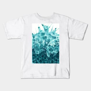 Wave splash watercolour painting Kids T-Shirt